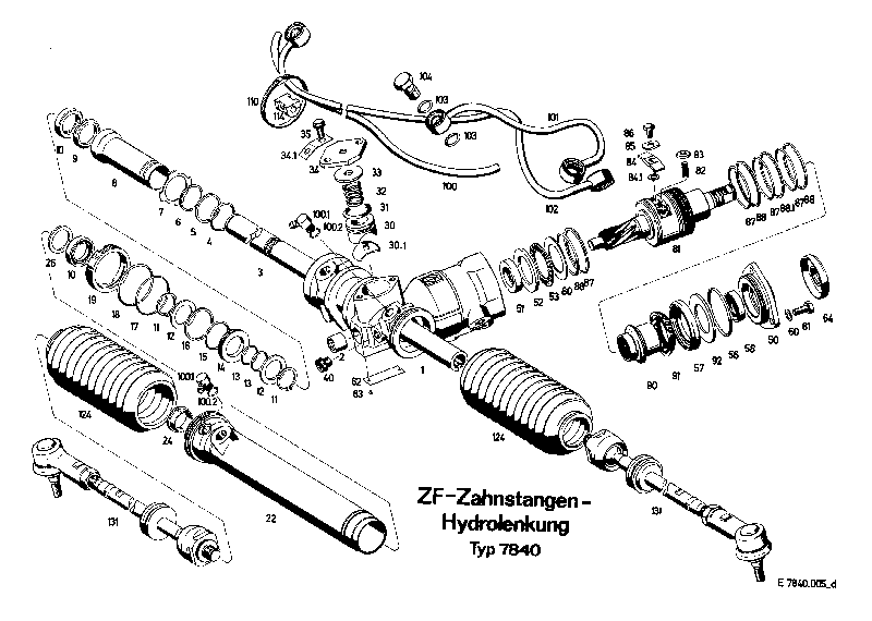 Комплект мелких деталей 7840633107 ZF