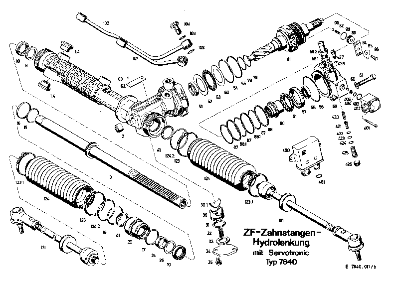 Корпус клапана 7840642508 ZF