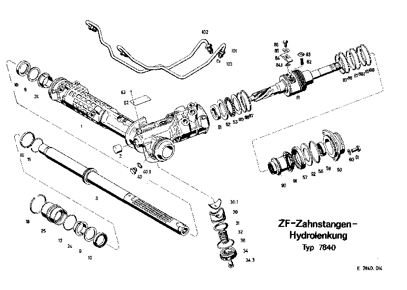 Комплект мелких деталей 7840633111 ZF