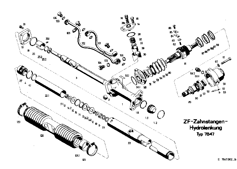Комплект уплотнений в сборе 7847633002 ZF