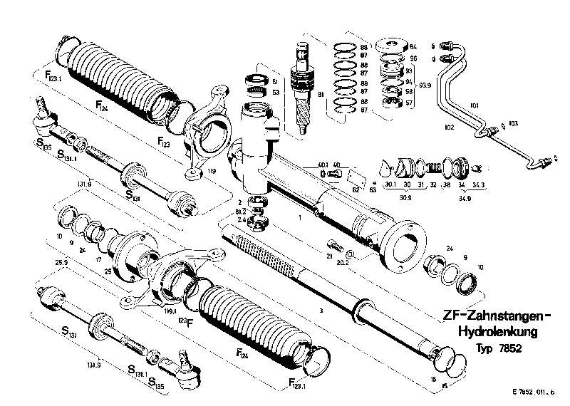 Комплект мелких деталей 7852633127 ZF