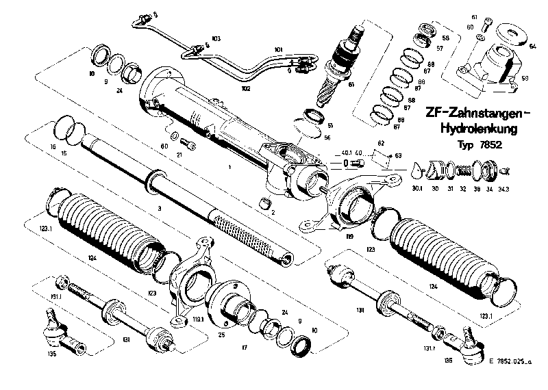 Комплект мелких деталей 7852633144 ZF