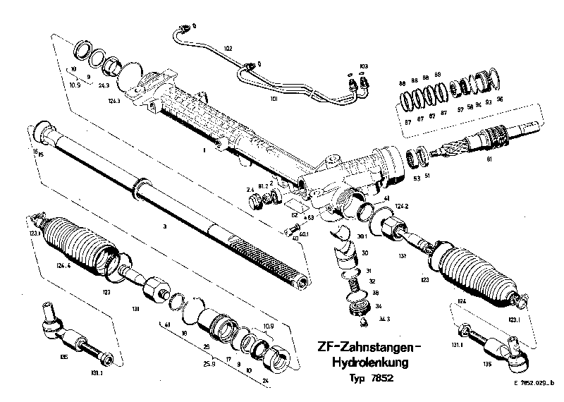 Комплект уплотнений в сборе 7852633025 ZF