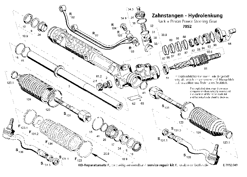 Комплект гофрированного чехла 7852671167 ZF