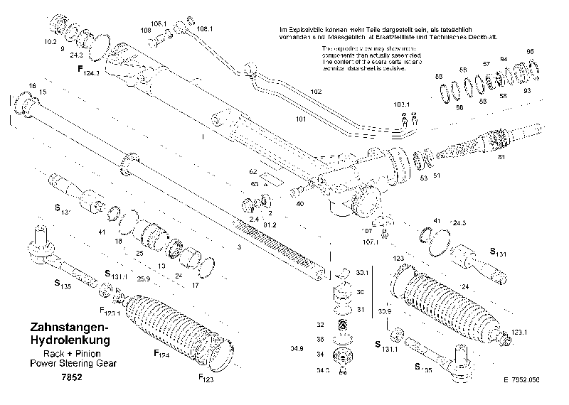 Комплект рулевой тяги 7852671243 ZF