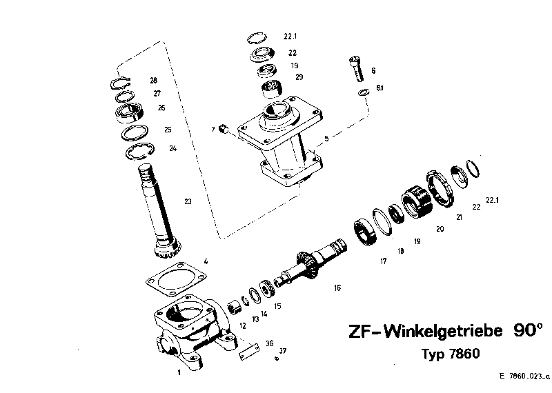 Комплект уплотнений 7860633015 ZF