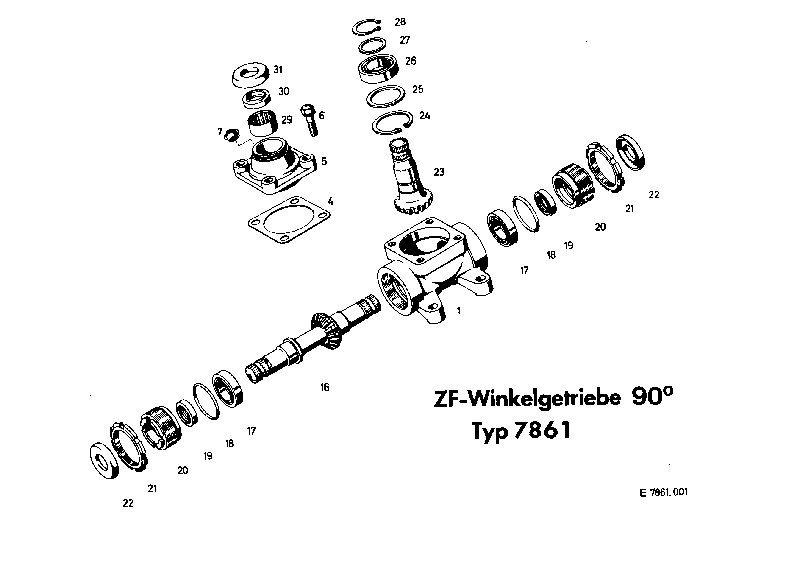 Комплект уплотнений в сборе 7863633001 ZF