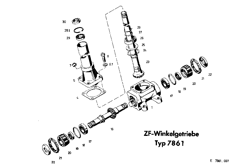 Комплект уплотнений в сборе 7861633001 ZF