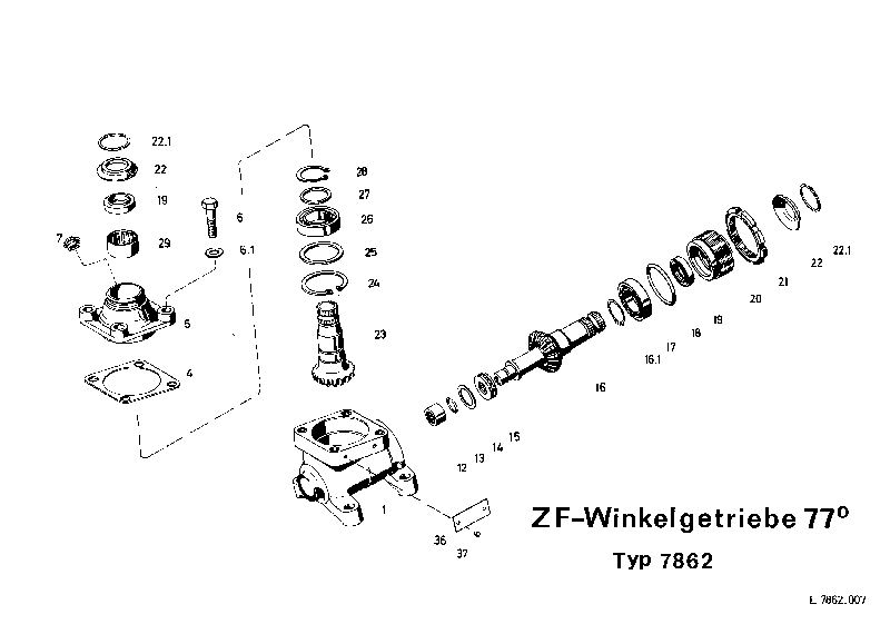 Комплект мелких деталей 7862633105 ZF