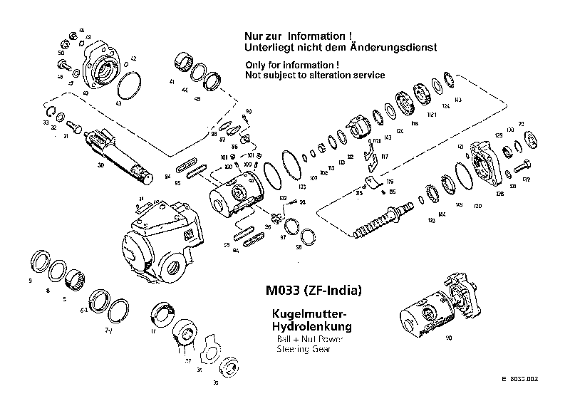 Комплект уплотнений в сборе 5980633001 ZF