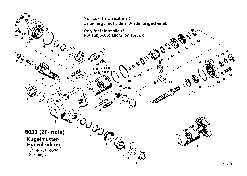Комплект уплотнений в сборе 5980633004 ZF