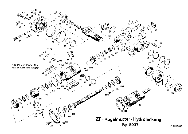 Поршень 8037443127 ZF
