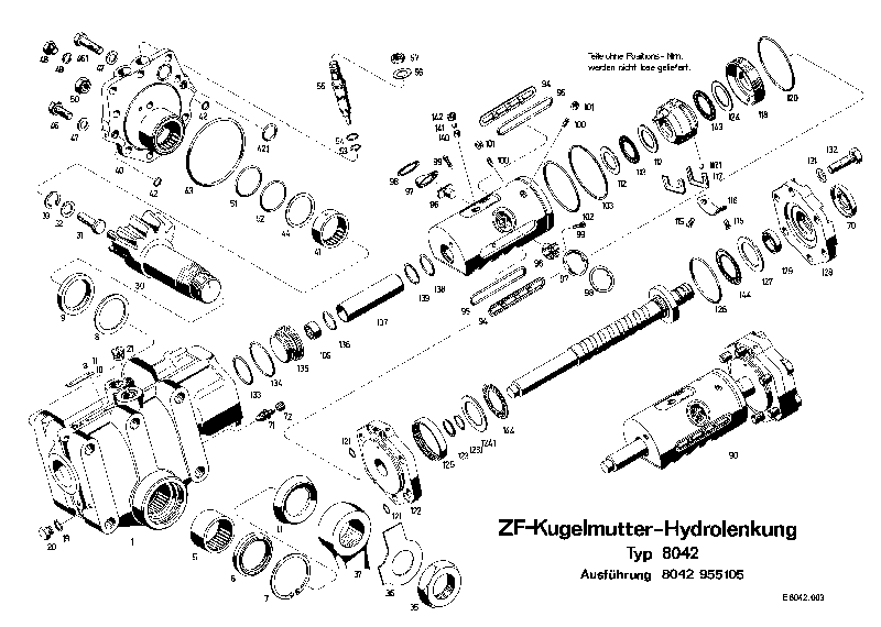 Игольчатый подшипник 0635301164 ZF