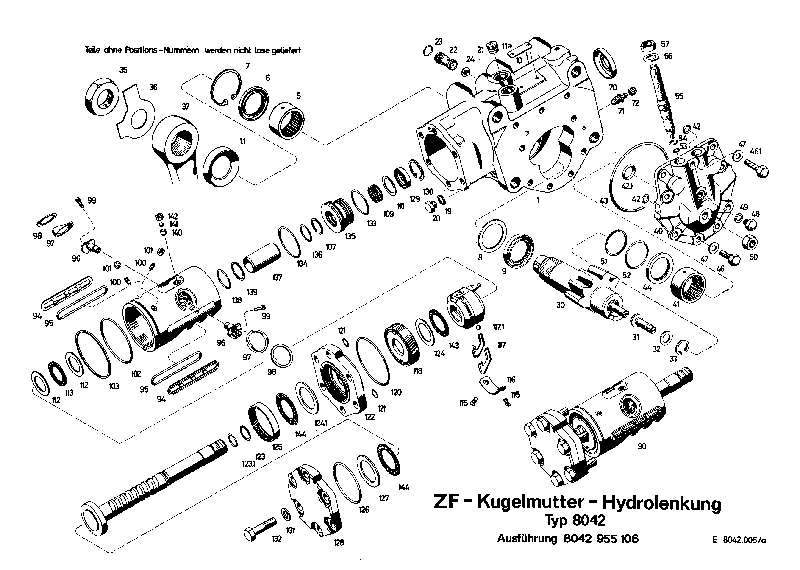 Корончатая гайка 0637010105 ZF