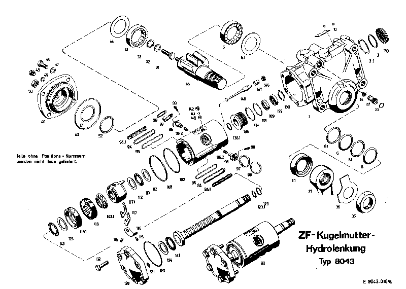 Комплект мелких деталей 8043633107 ZF