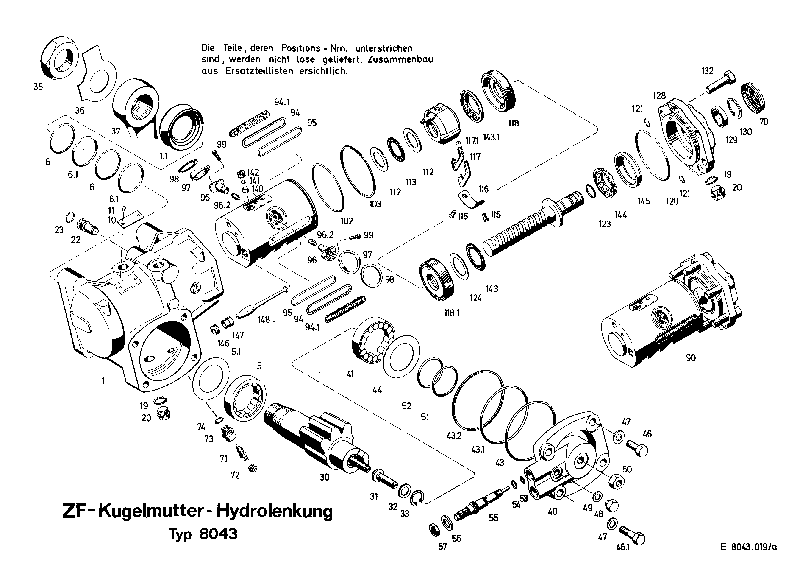 Поршень 8043443665 ZF