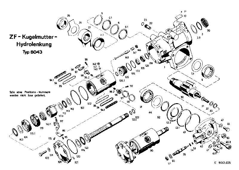 Винт 8043030102 ZF