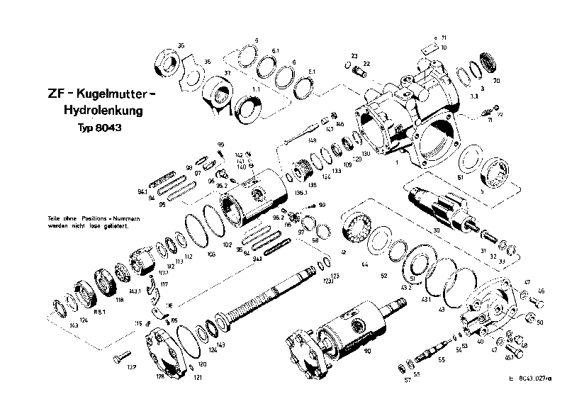 Комплект уплотнений 8043633051 ZF