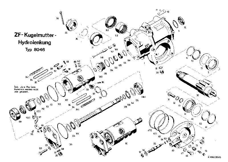 Комплект мелких деталей 8046633106 ZF