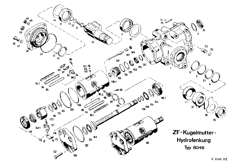 Поршень 8046443468 ZF