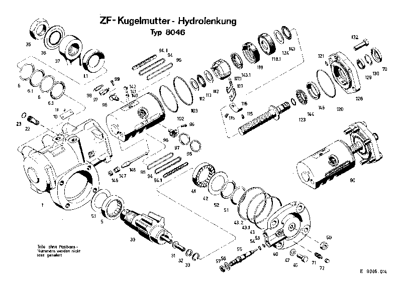 Комплект мелких деталей 8046633115 ZF