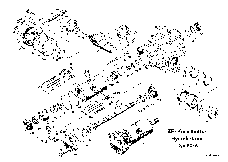 Комплект мелких деталей 8046633128 ZF