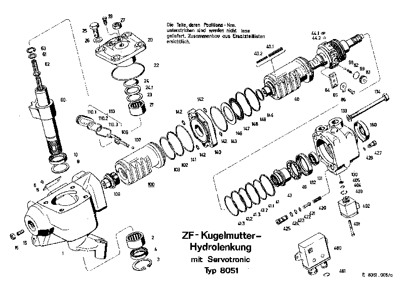 Комплект мелких деталей 8051633106 ZF