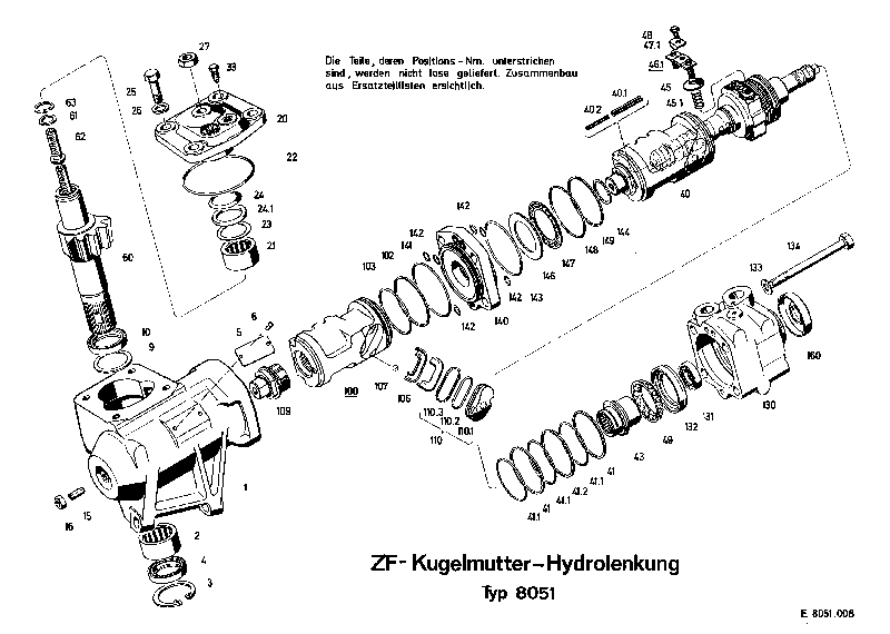 Комплект мелких деталей 8051633111 ZF