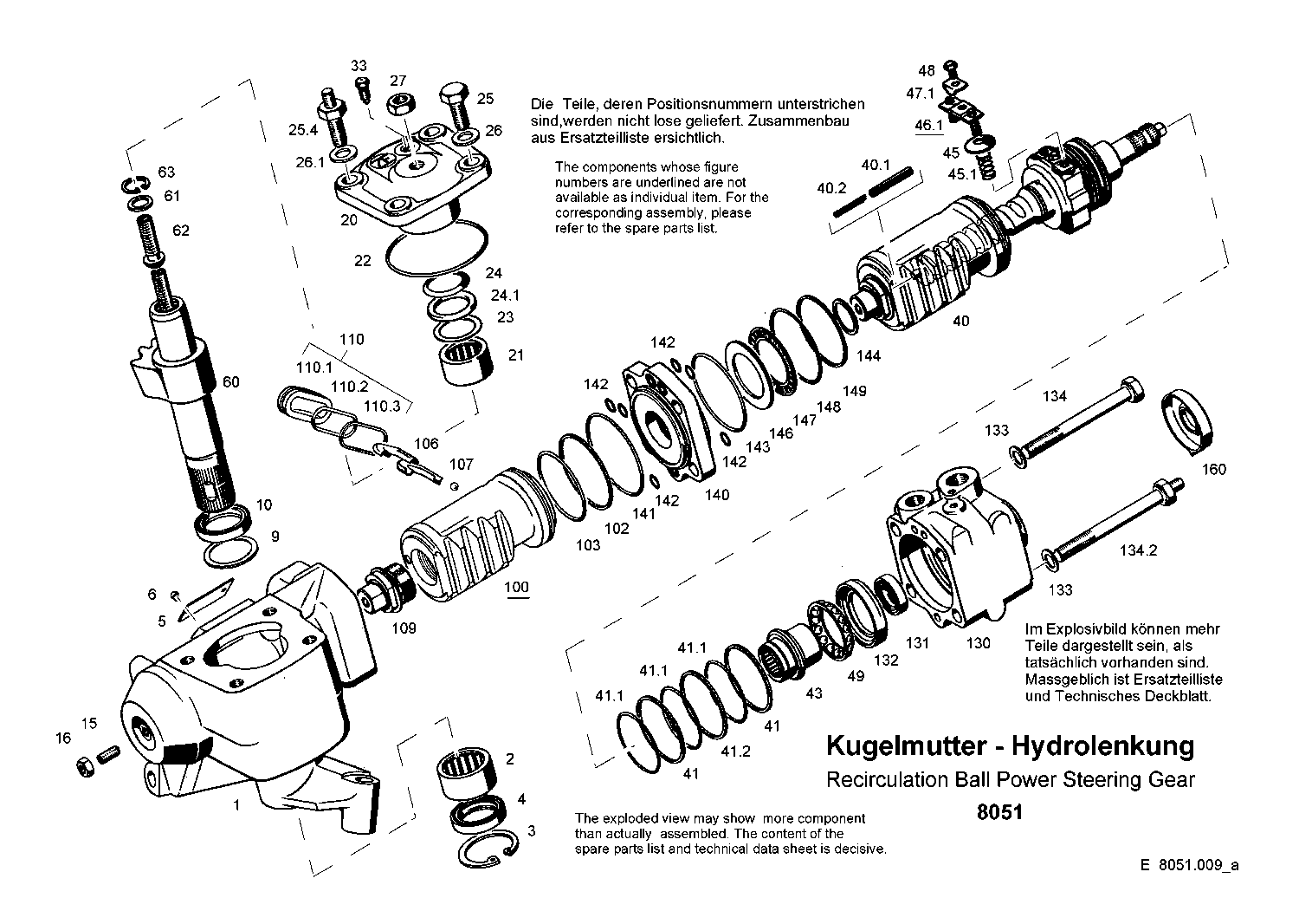 Комплект мелких деталей 8051633112 ZF