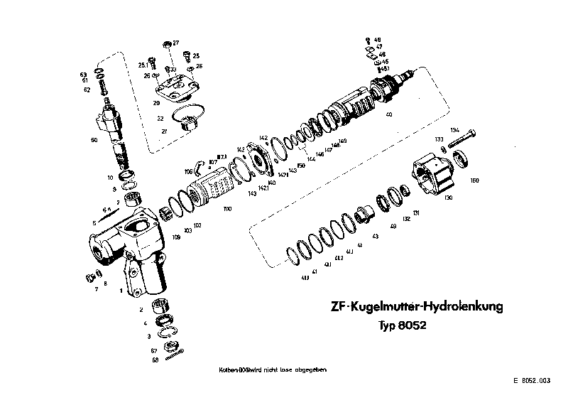 Болт с шестигранной головкой 0636010113 ZF