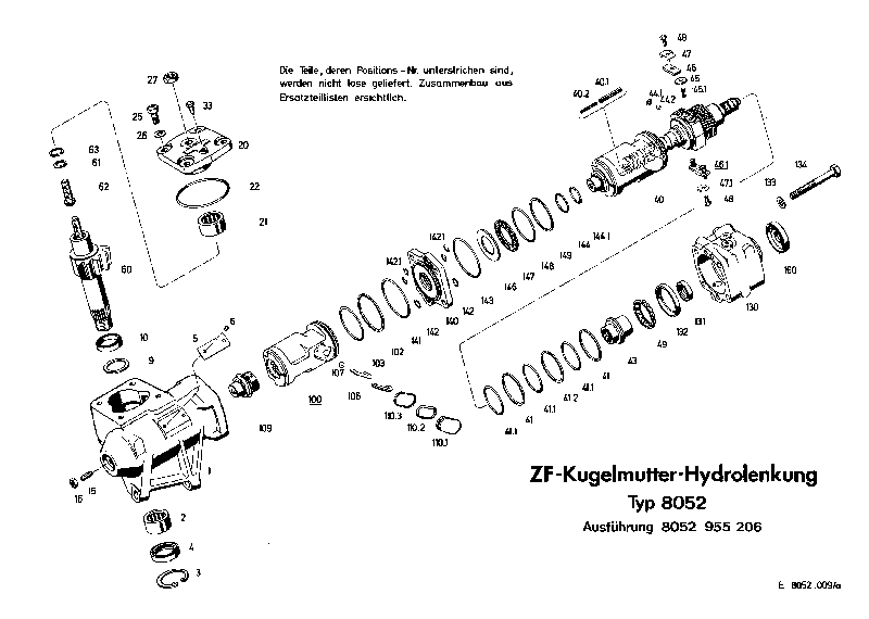 Комплект мелких деталей 8052633112 ZF