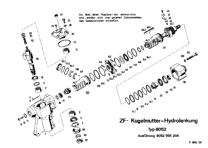 Комплект мелких деталей 8052633109 ZF