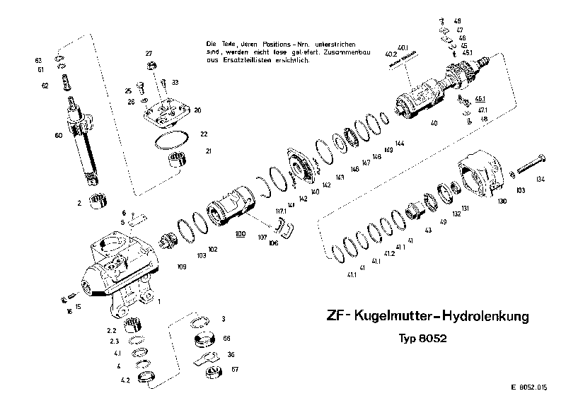 Комплект мелких деталей 8052633113 ZF