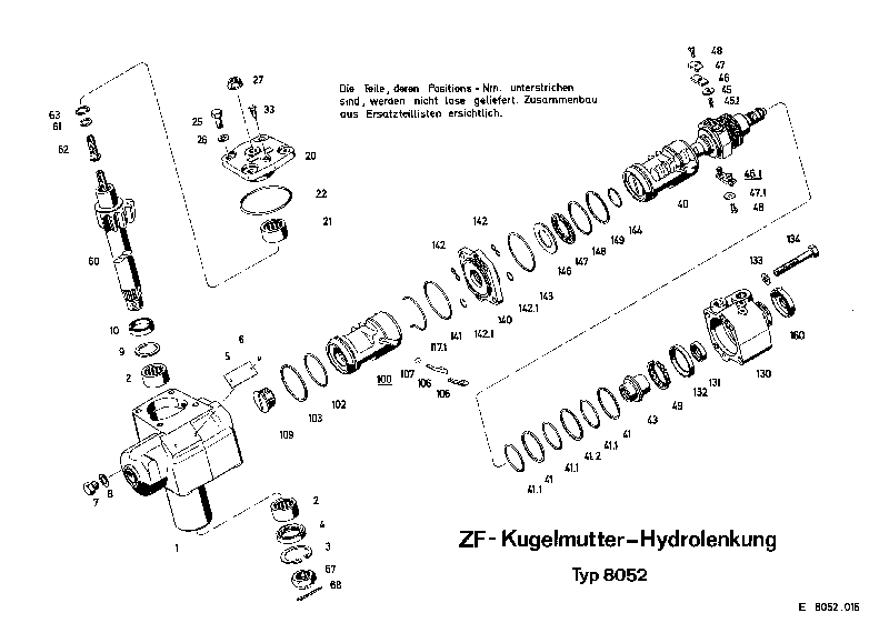 Комплект мелких деталей 8052633115 ZF
