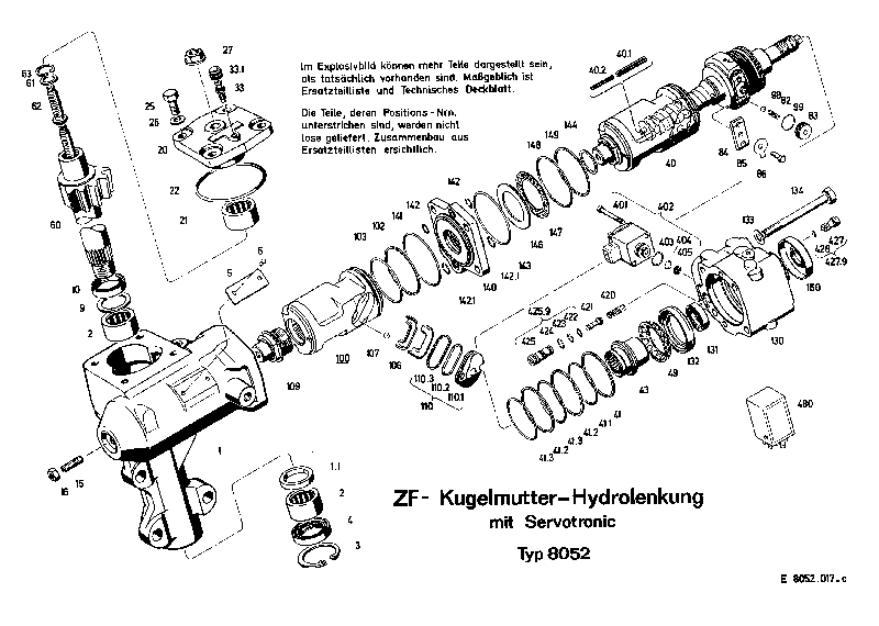 Крышка корпуса 7039002142 ZF