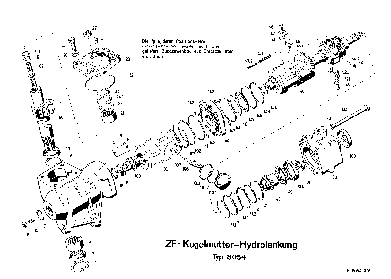 Комплект мелких деталей 8054633113 ZF