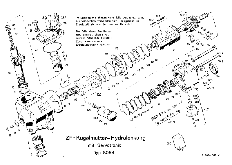 Поршень 8054443505 ZF