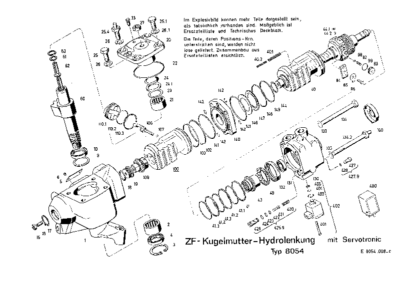 Поршень 8054443504 ZF
