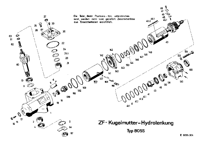 Поршень 8055443165 ZF