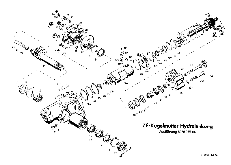 Болт с шестигранной головкой 0636021025 ZF