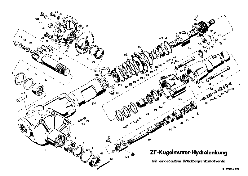 Комплект уплотнений в сборе 8065633054 ZF