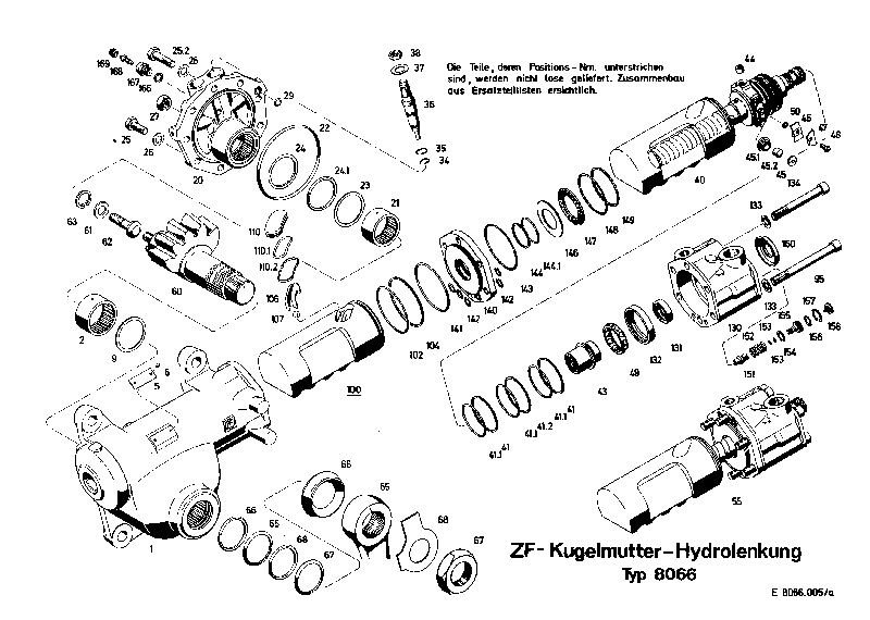 Комплект уплотнений в сборе 8066633035 ZF