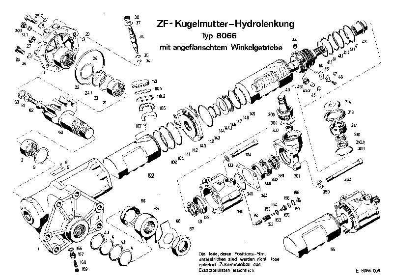 Комплект мелких деталей 8066633108 ZF