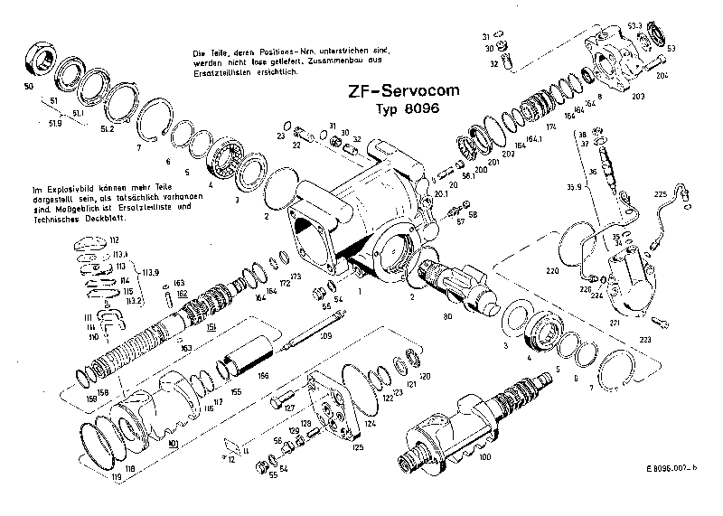 Крышка цилиндра 8096402121 ZF