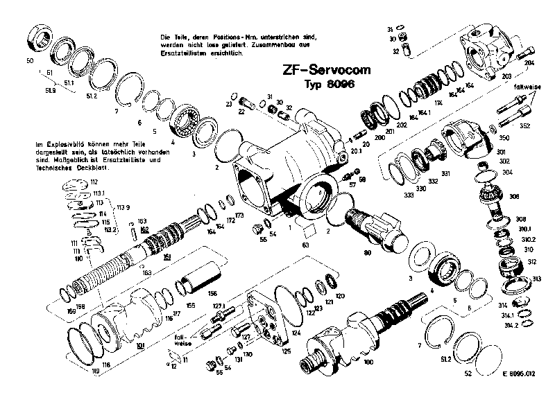 Крышка цилиндра 8096402128 ZF