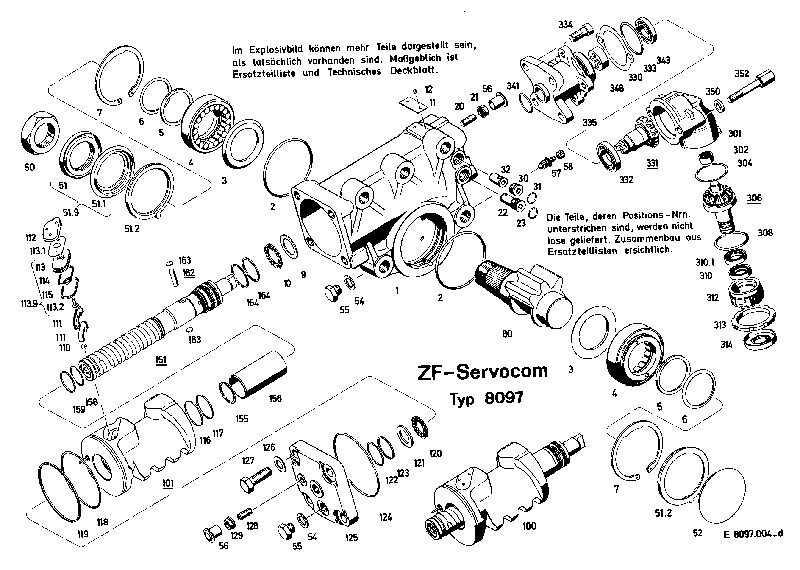 Комплект мелких деталей 8097633104 ZF