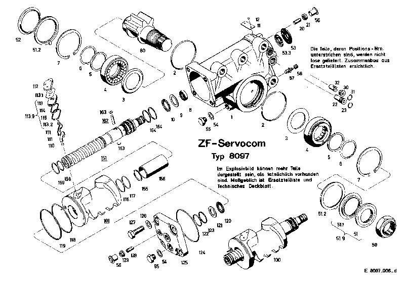 Крышка цилиндра 8097002103 ZF