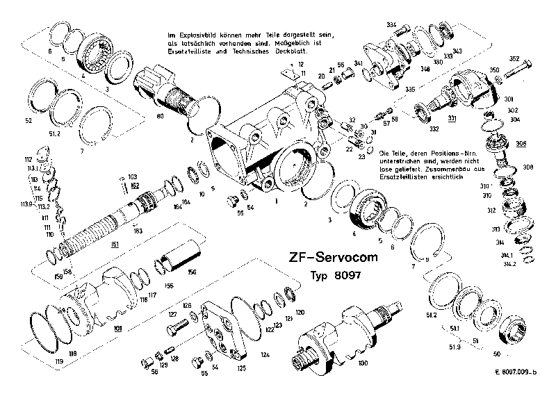 Крышка цилиндра 8097002128 ZF