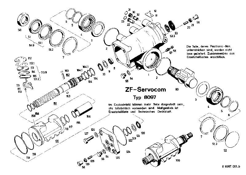 Комплект мелких деталей 8097633107 ZF