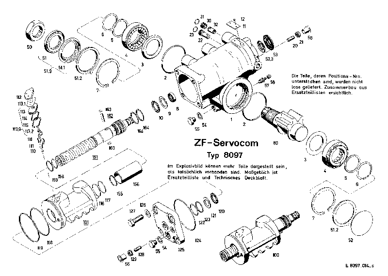 Комплект мелких деталей 8097633130 ZF